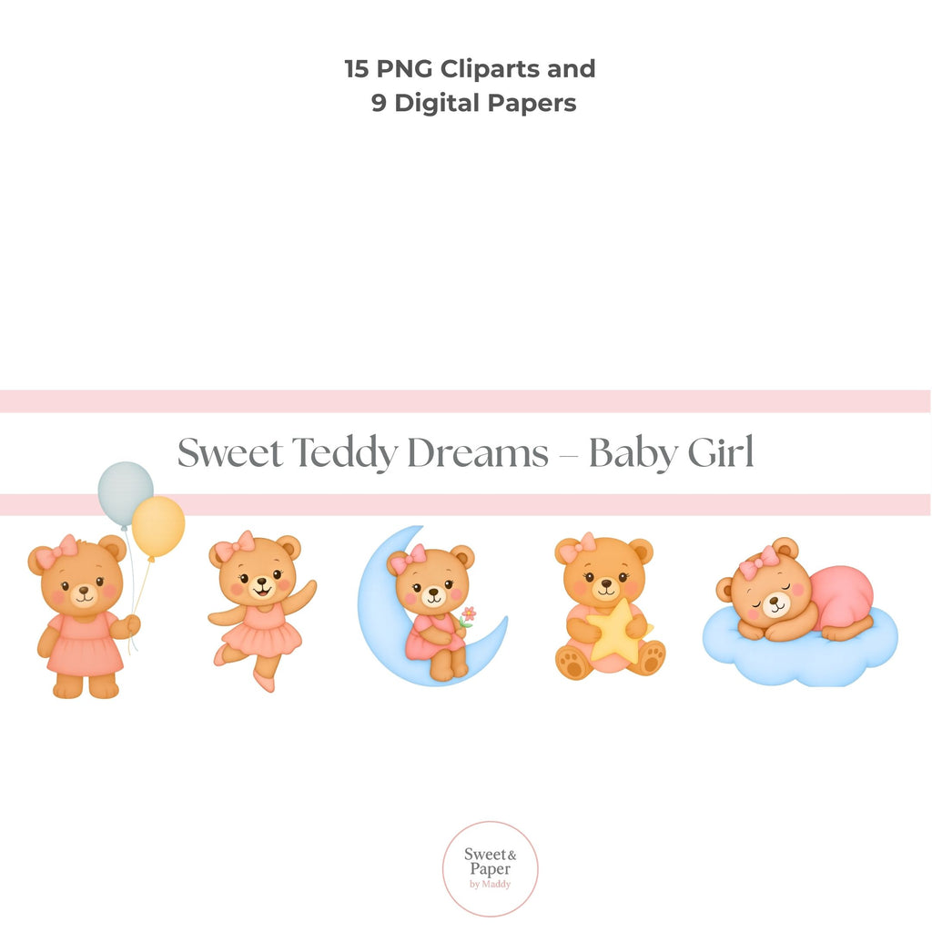 Cliparts Sweet Teddy Dreams