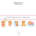 Cliparts Sweet Teddy Dreams