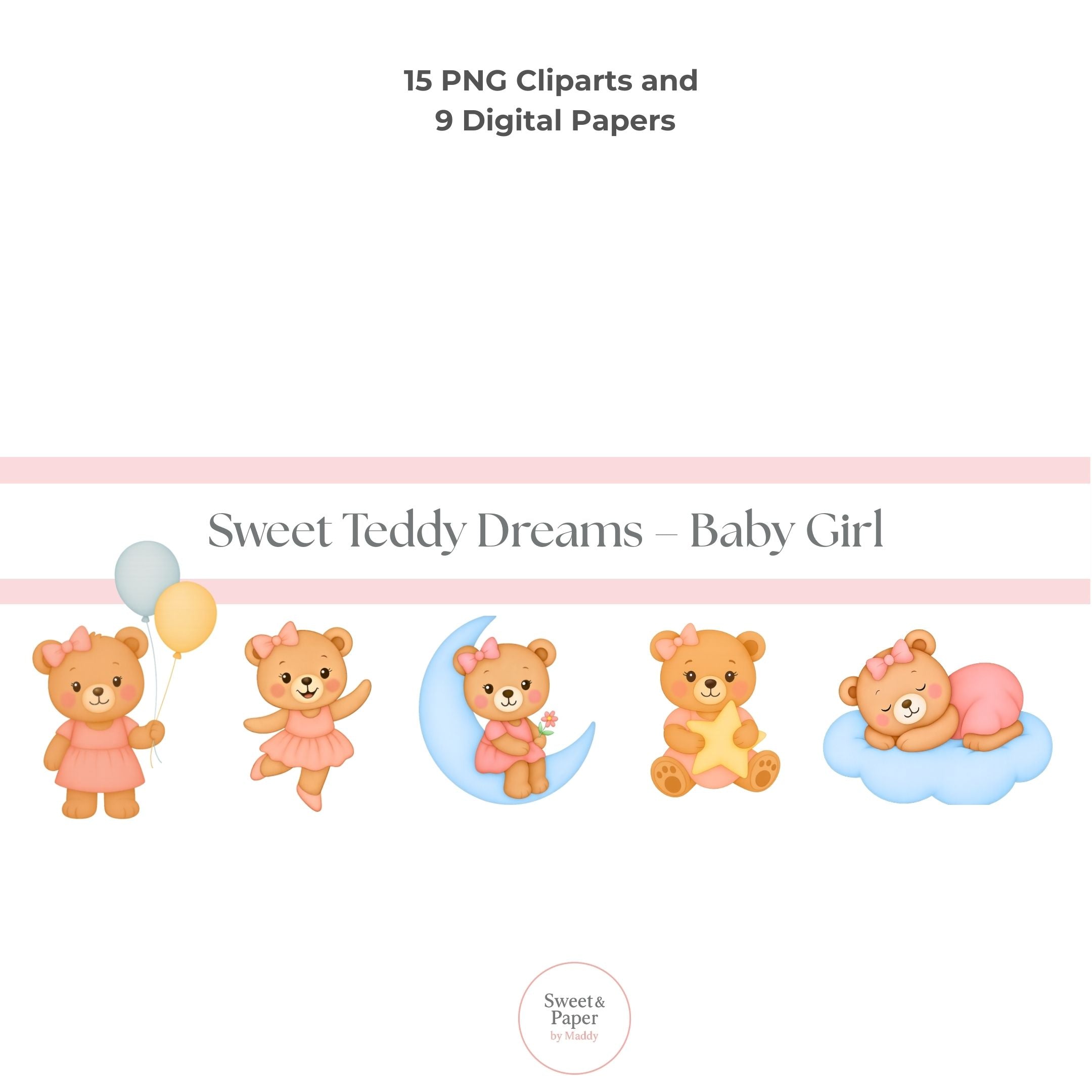 Cliparts Sweet Teddy Dreams