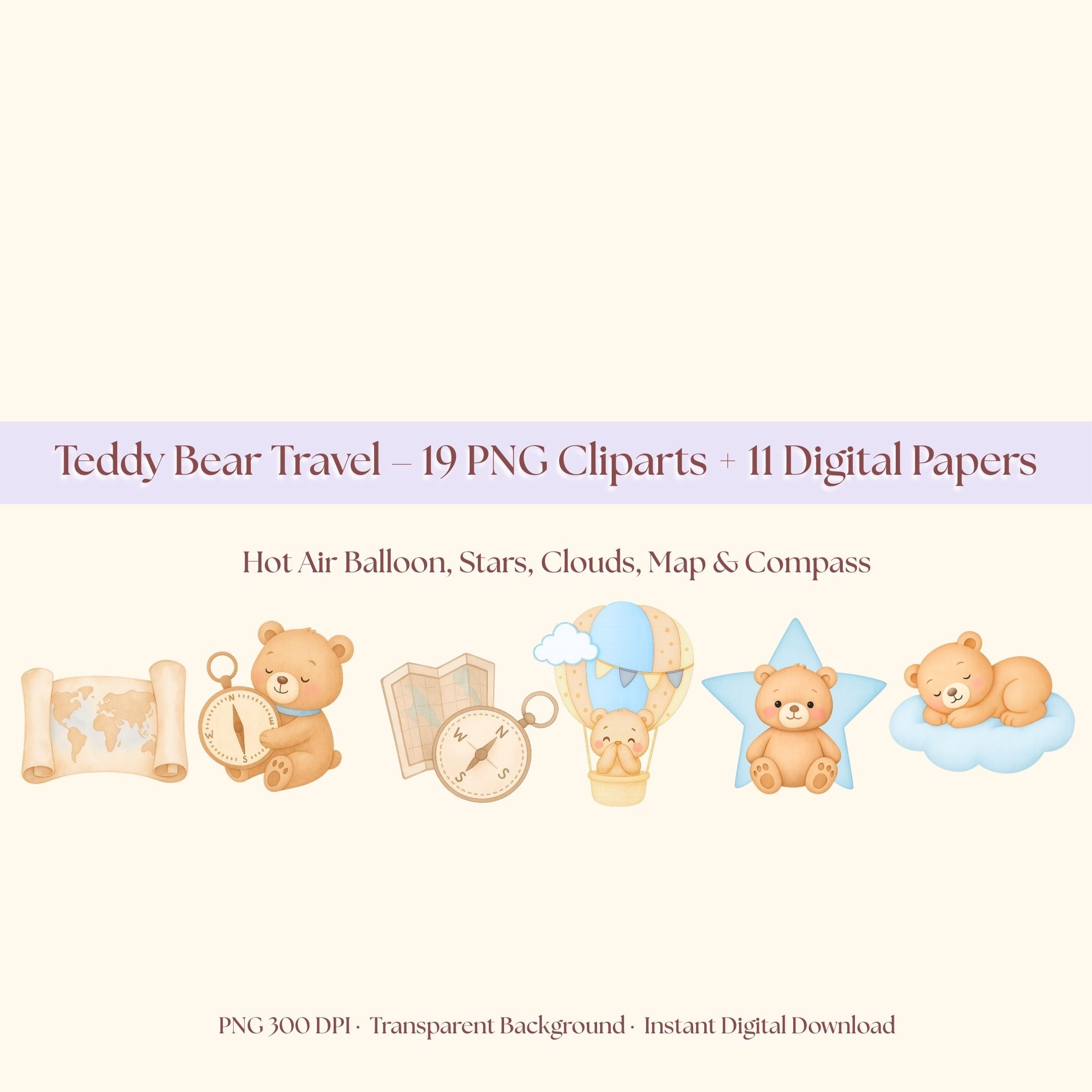 Cliparts Teddy Bear Travel