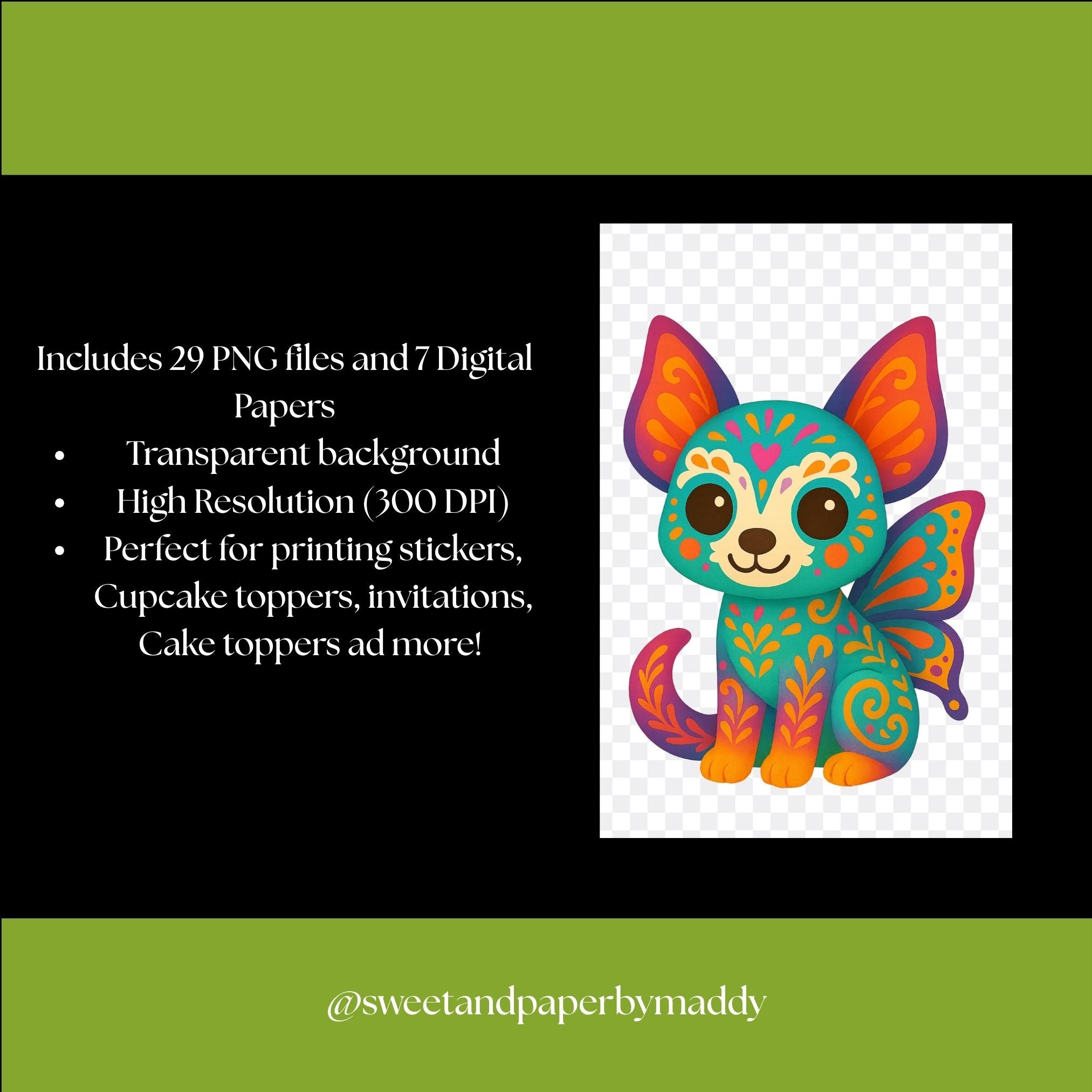 Cliparts - Kawaii day of the dead bundle