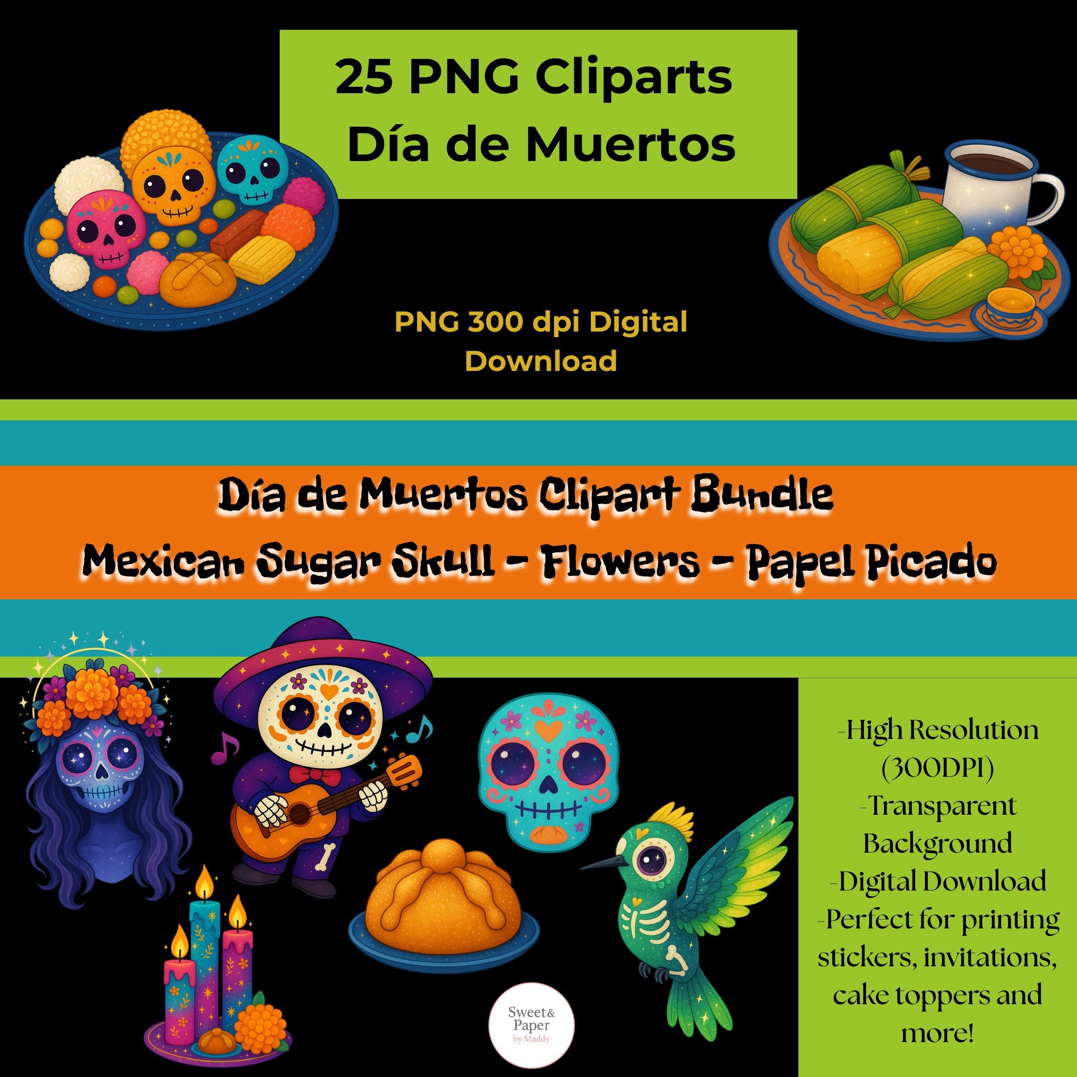 Cliparts Día de los muertos