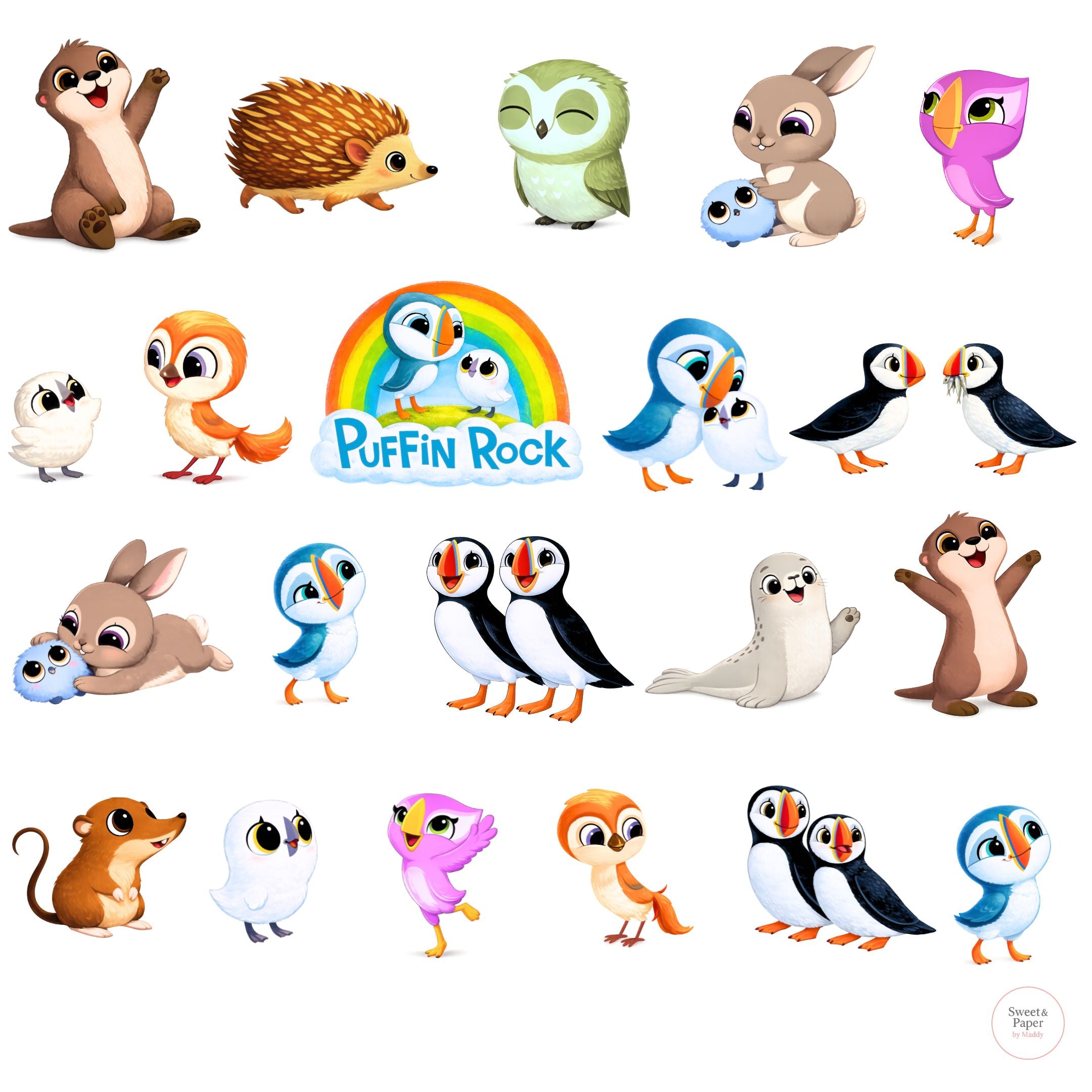 Cliparts Puffin Rock