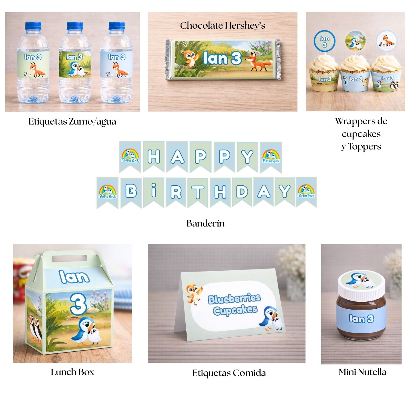 Kit Editable de Canva Puffin Rock