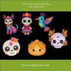 Cliparts - Kawaii day of the dead bundle