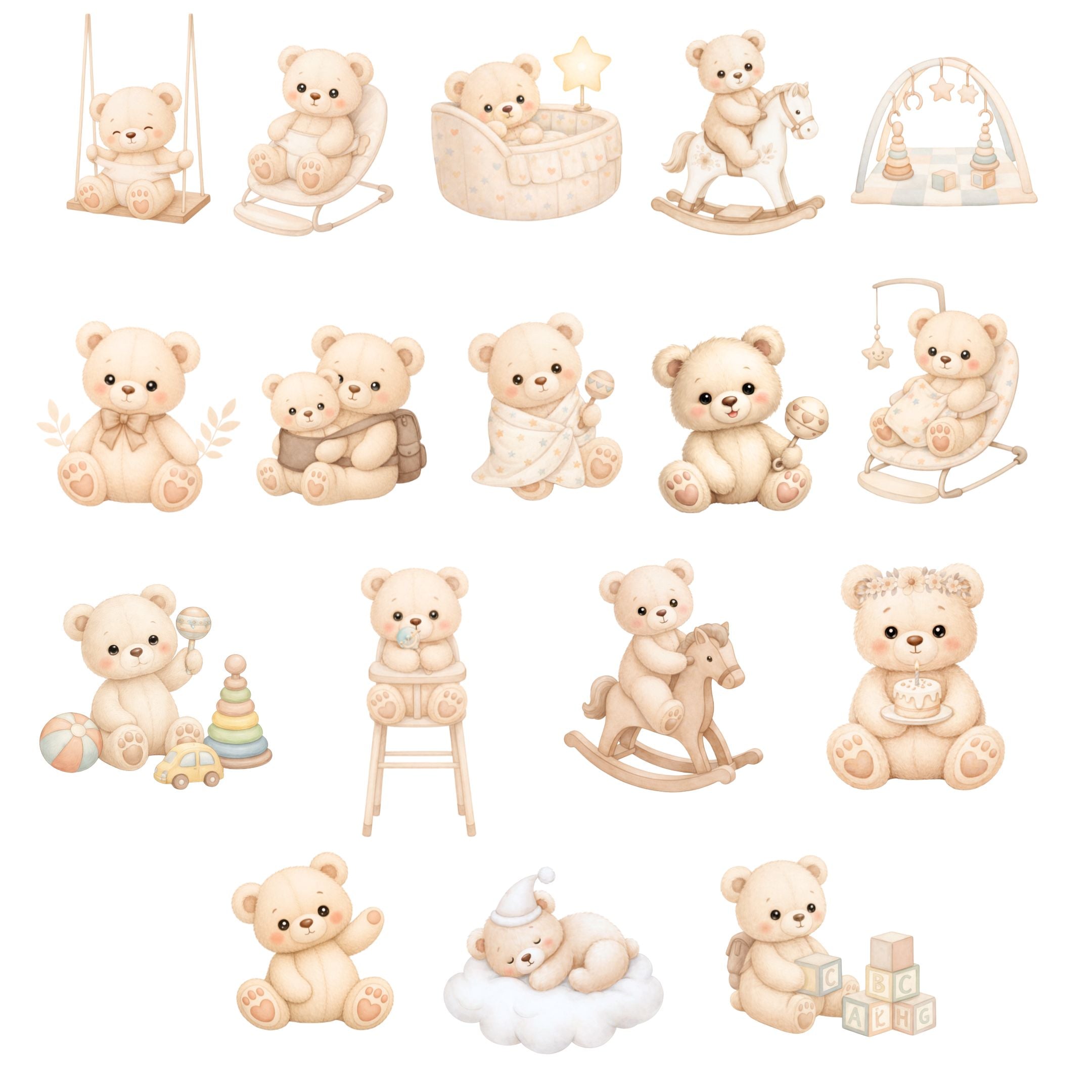 Cliparts Baby Teddy Bears