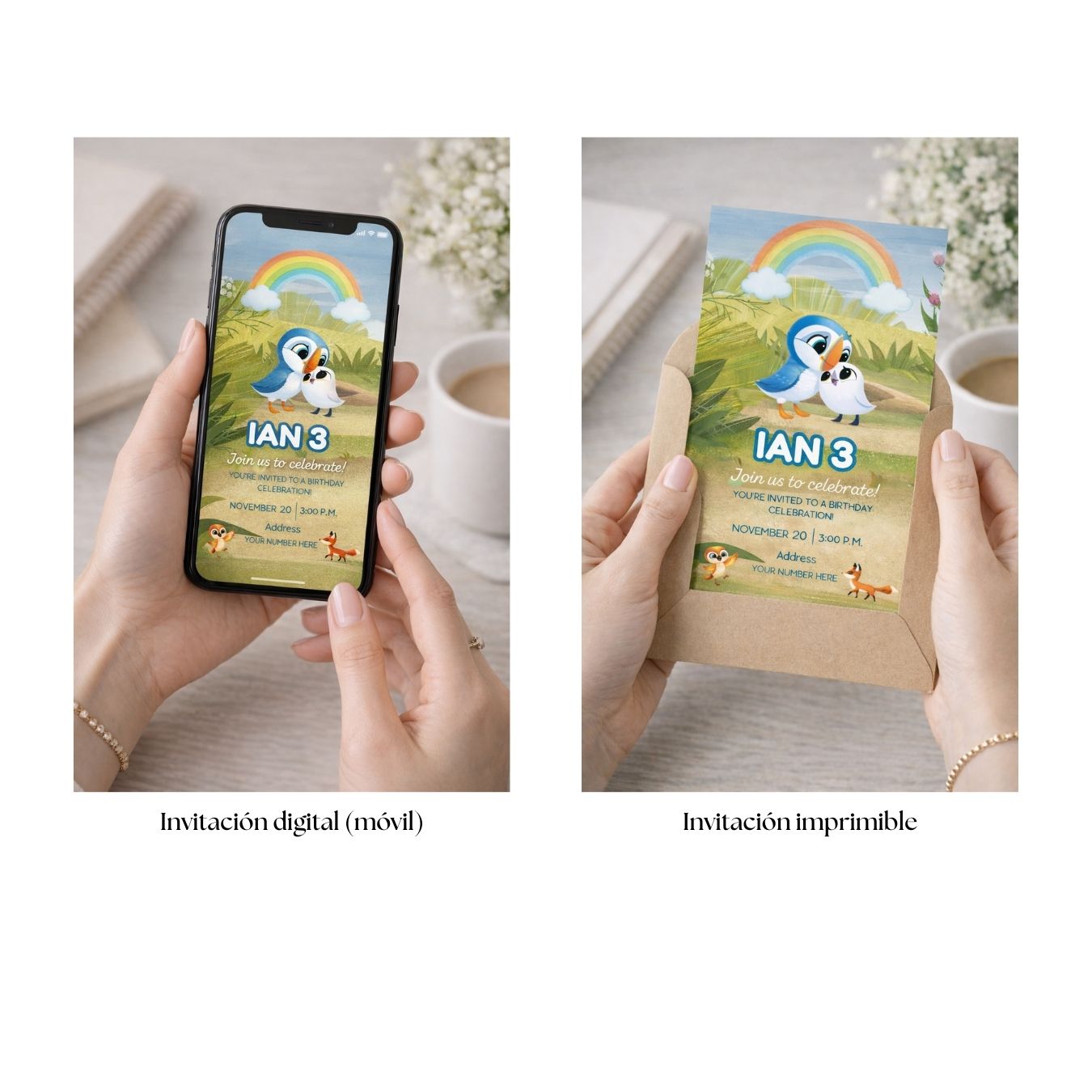 Kit Editable de Canva Puffin Rock