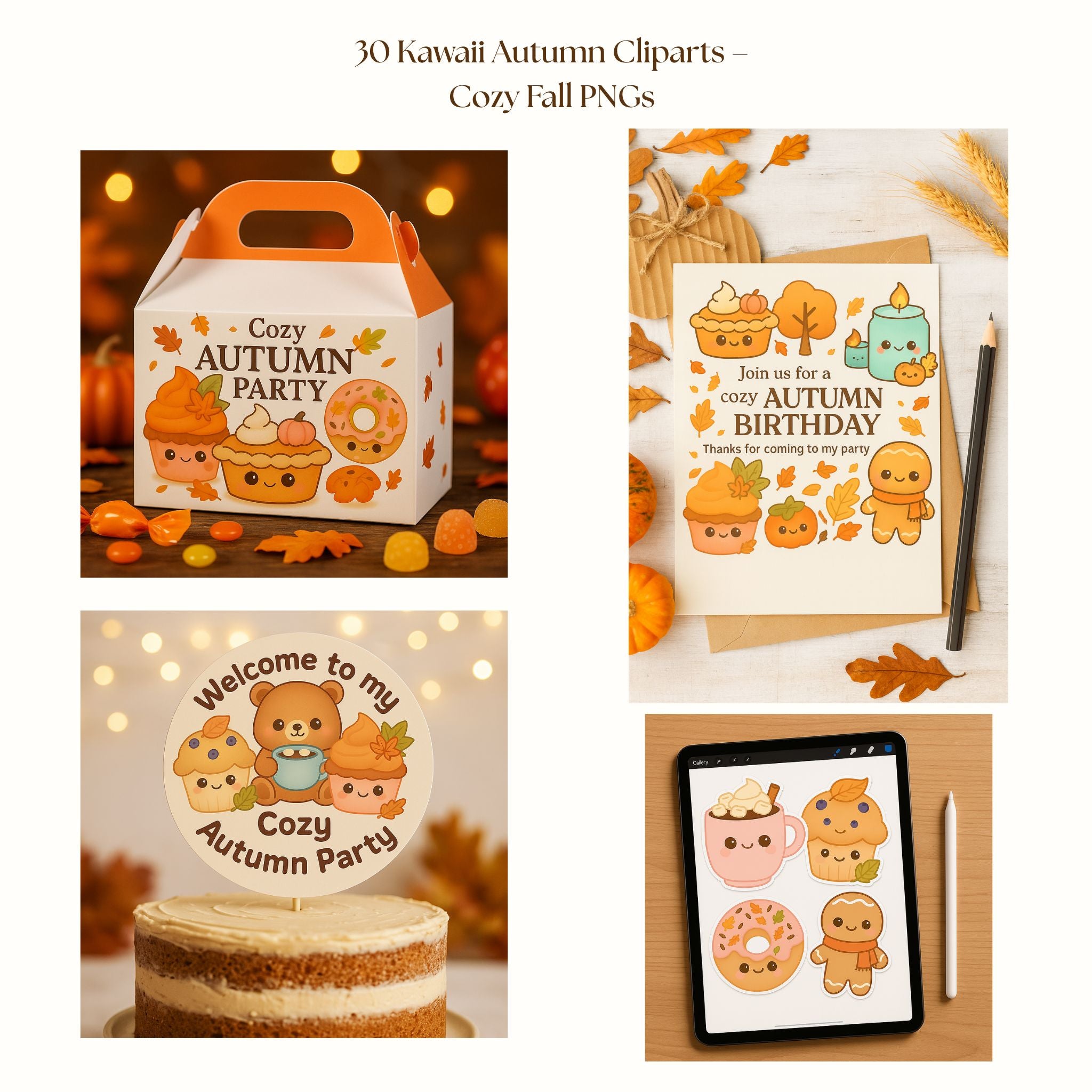 Cliparts Otoño Kawaii