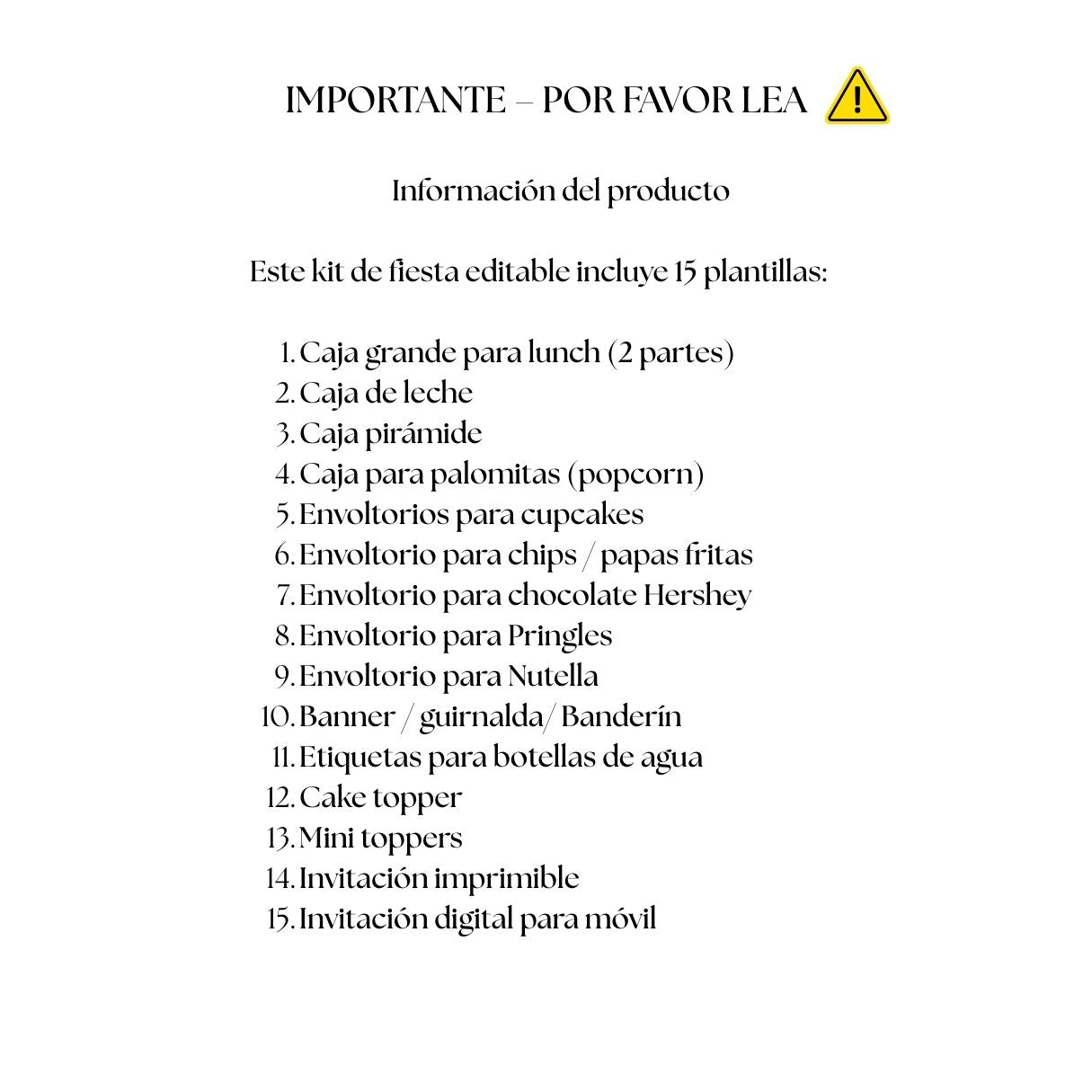 Hoppers Kit Editable