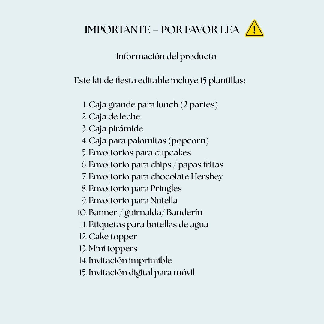 Kit Editable (Canva) Osito Viajero