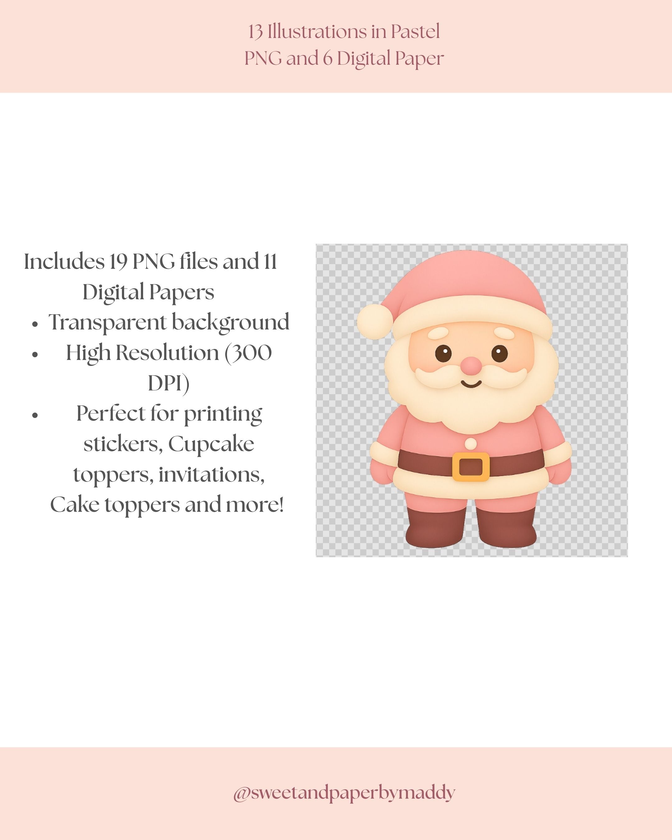 Cliparts Navidad Rosa