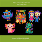Cliparts - Kawaii day of the dead bundle